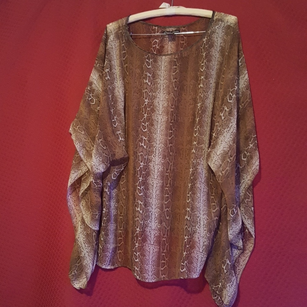 Snakeskin patterned caftan